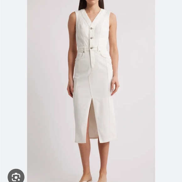 Rails Dresses & Skirts - Rails Westwood denim midi dress in vintage ecru - NEW W TAGS